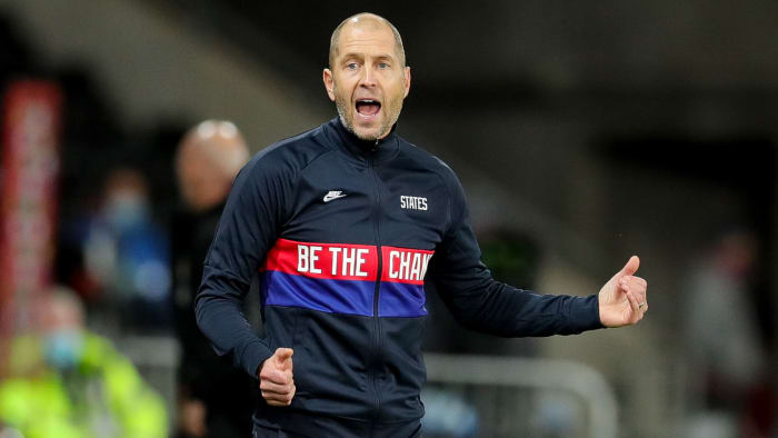 Gregg Berhalter coaches the USA vs. Wales